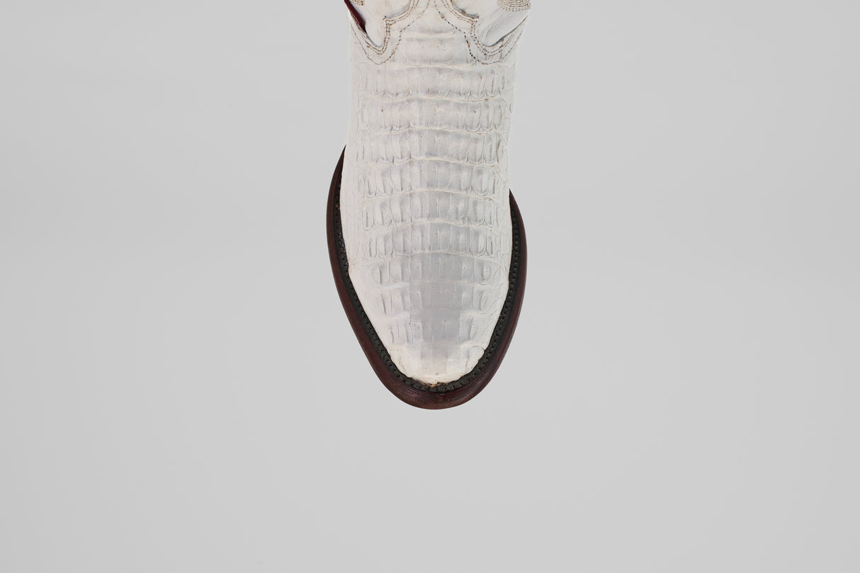 Rhodes HornBack - White - Round Toe