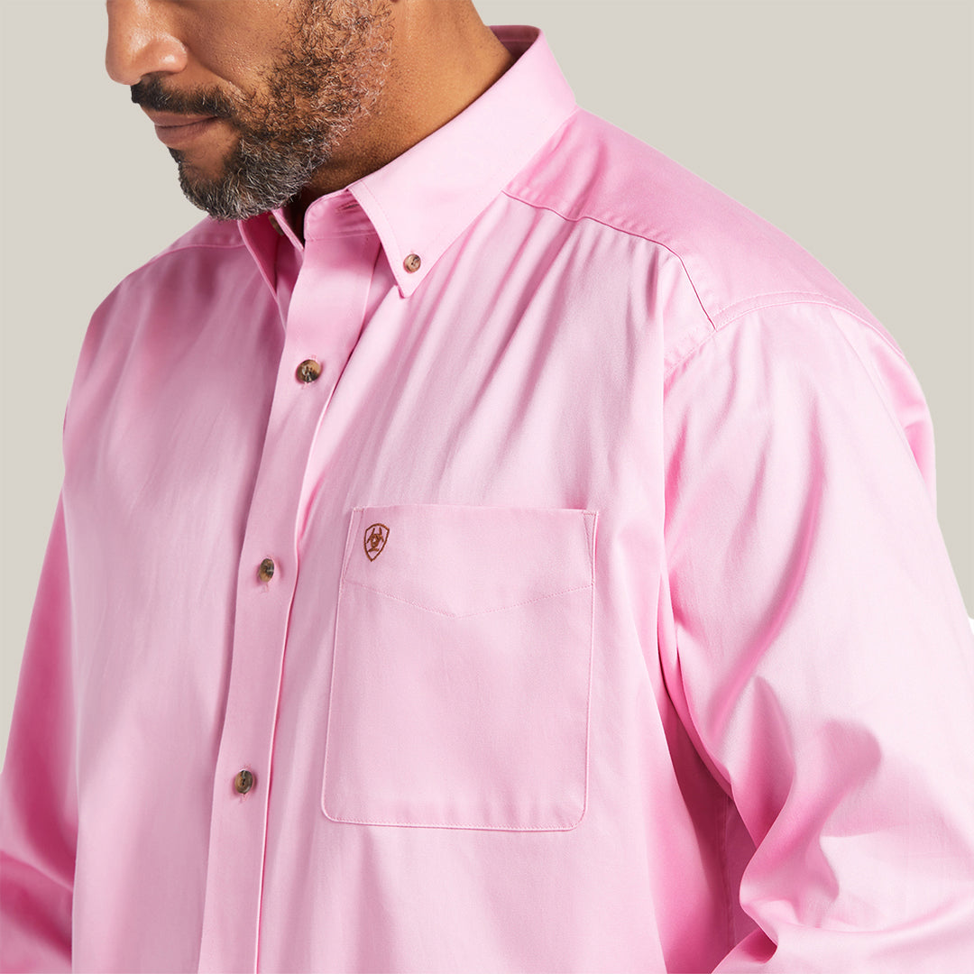 Solid Twill Classic Fit Shirt Pink - 10016692