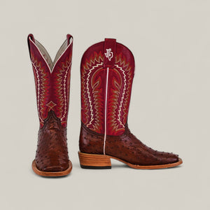  Thompson - Red / Brown - Square Toe