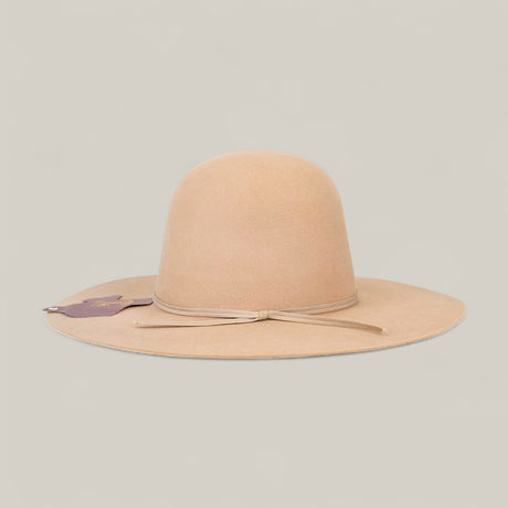 The 10x Belly - TC Hats is a brown Western hat featuring a brown ribbon and a shapeable crown.