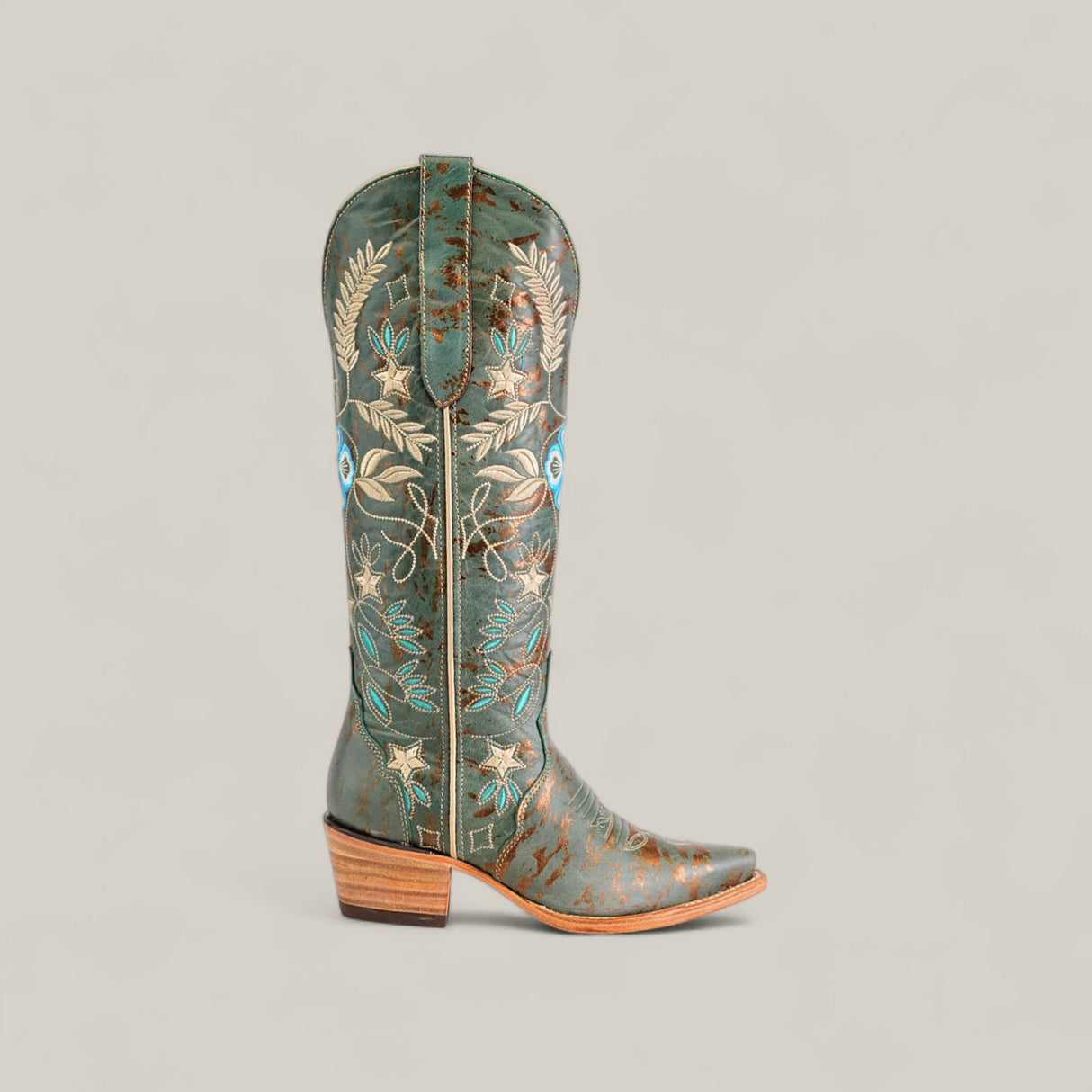 Madison Turquoise - Tall Shaft - Snip Toe