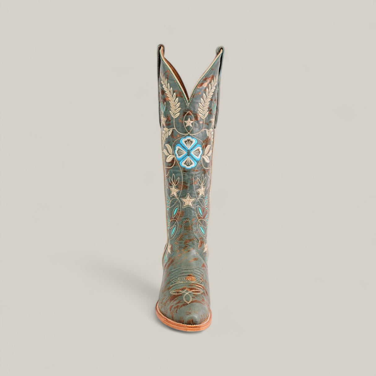 Madison Turquoise - Tall Shaft - Snip Toe