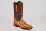 Exotic American Alligator Hornback - Fawn - Square Toe
