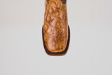 Exotic American Alligator Hornback - Fawn - Square Toe