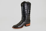Exotic Full American Alligator - Black - Round Toe
