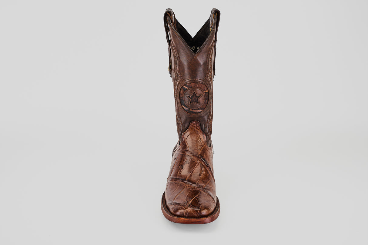 Exotic American Alligator Hornback - Tabaco - Square Toe
