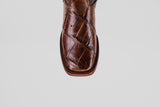 Exotic American Alligator Hornback - Tabaco - Square Toe