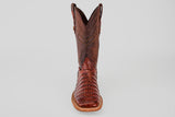 Exotic Caiman Tail - Cogñac - Square Toe