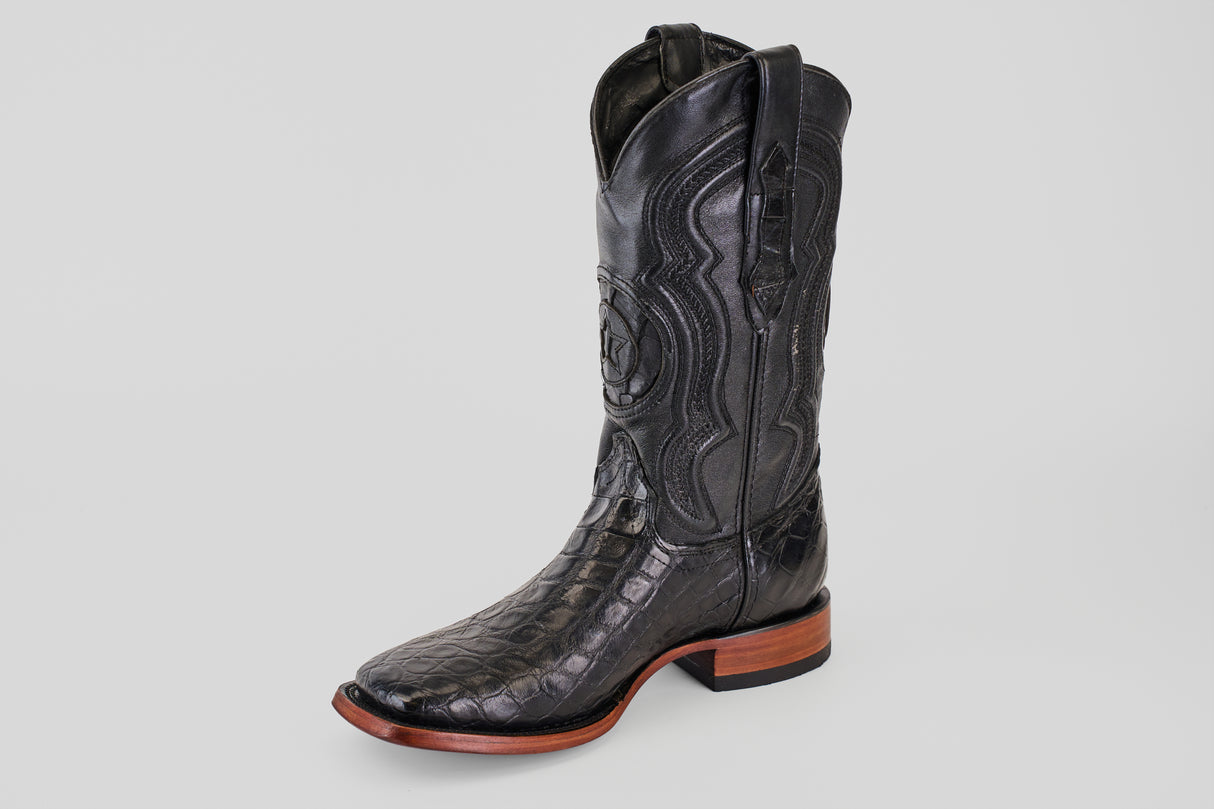 Exotic Alligator - Black - Square Toe