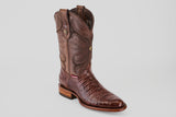 Exotic Caiman Belly - Brown - Round Toe