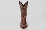 Exotic Caiman Belly - Brown - Round Toe