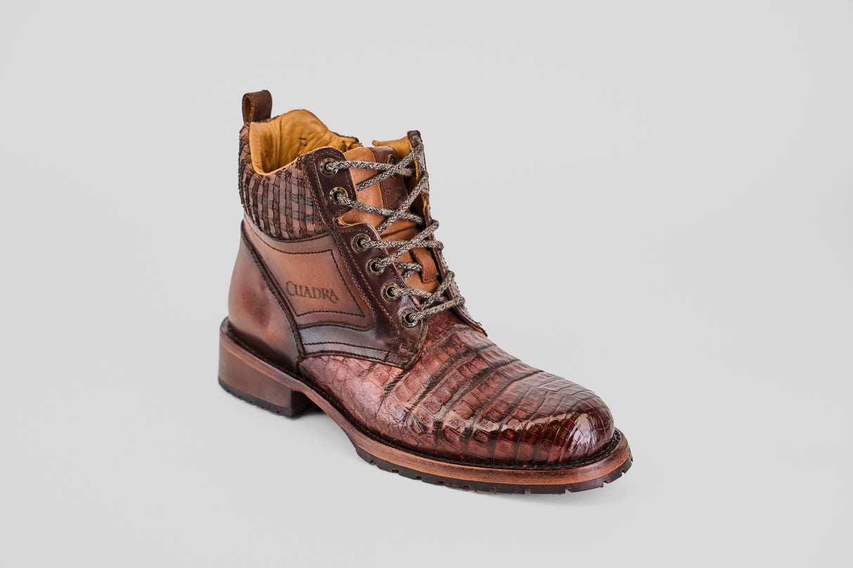 Cuadra Exotic Caiman Belly - Paris - Round Toe