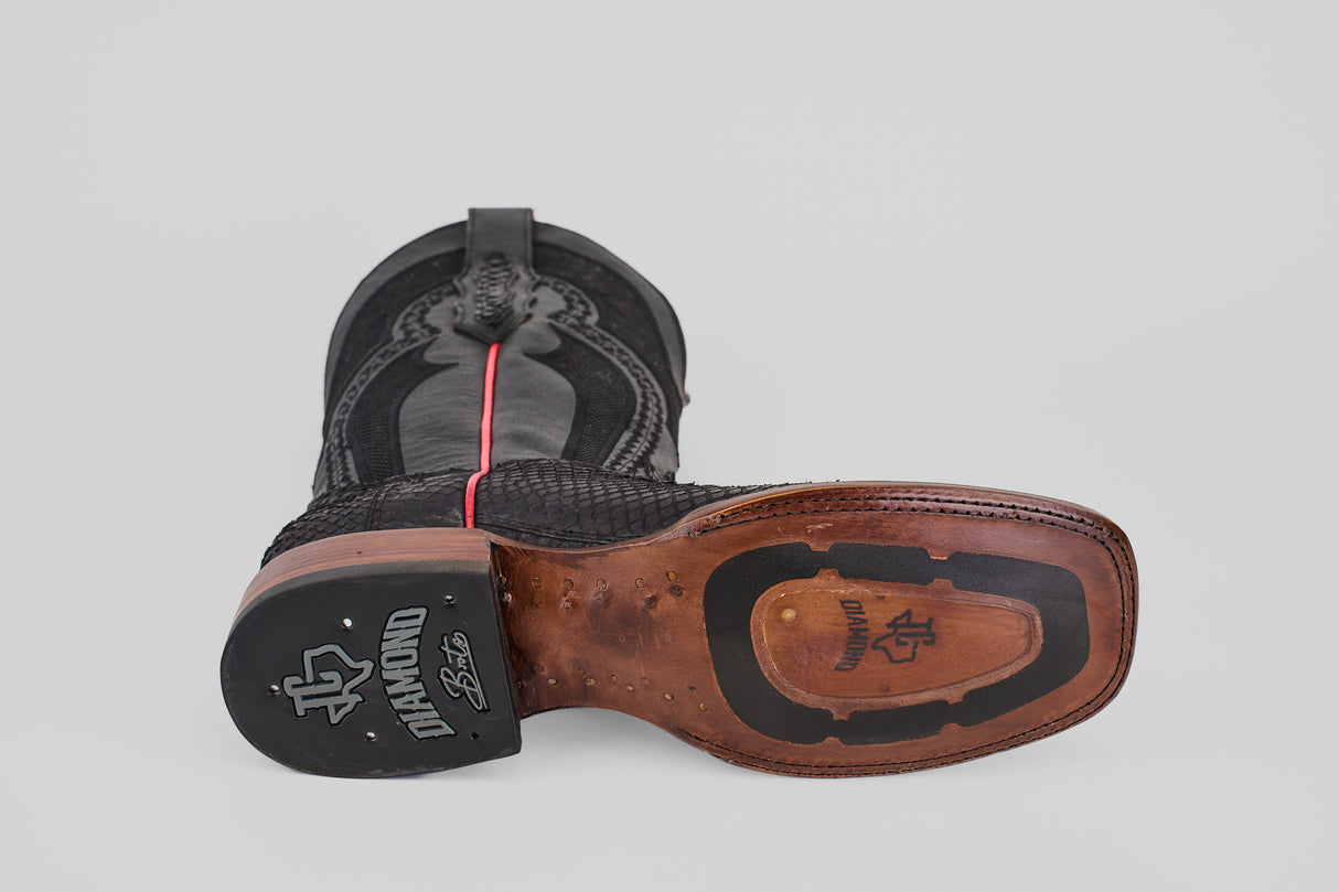 Drayton - Matte Black - Square Toe