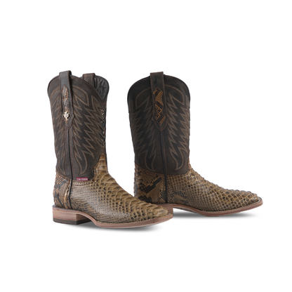 Texas Country Python Boot Capuccino PN30 Square Toe