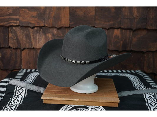 Exclusive "Austin" Texas Country Western Felt Cowboy Hat Grey